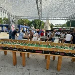 El futbolín gigante siempre es súper divertido e impactante visualmente