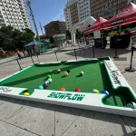 Billar fútbol como juego social en fanzones