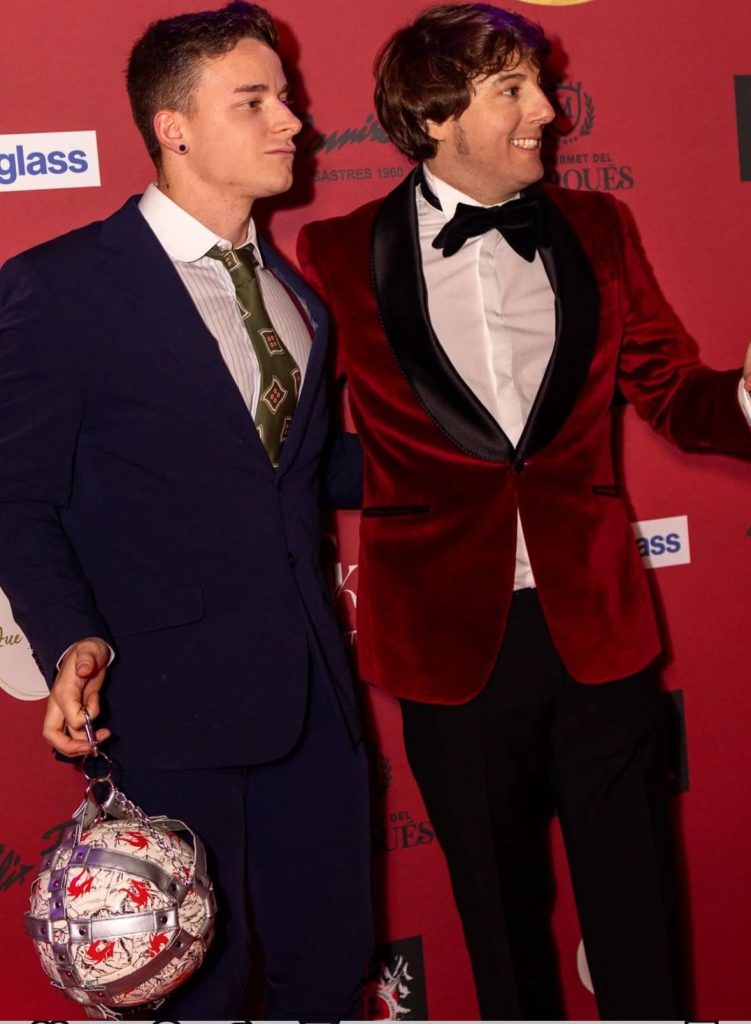 Kuky Fuego y Álvaro López en los premios Yo Estoy de Moda