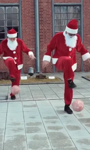 Prácticas de espectáculo navideño en pareja