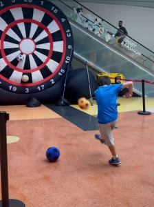 Dardos fútbol para celebraciones en Centros Comerciales